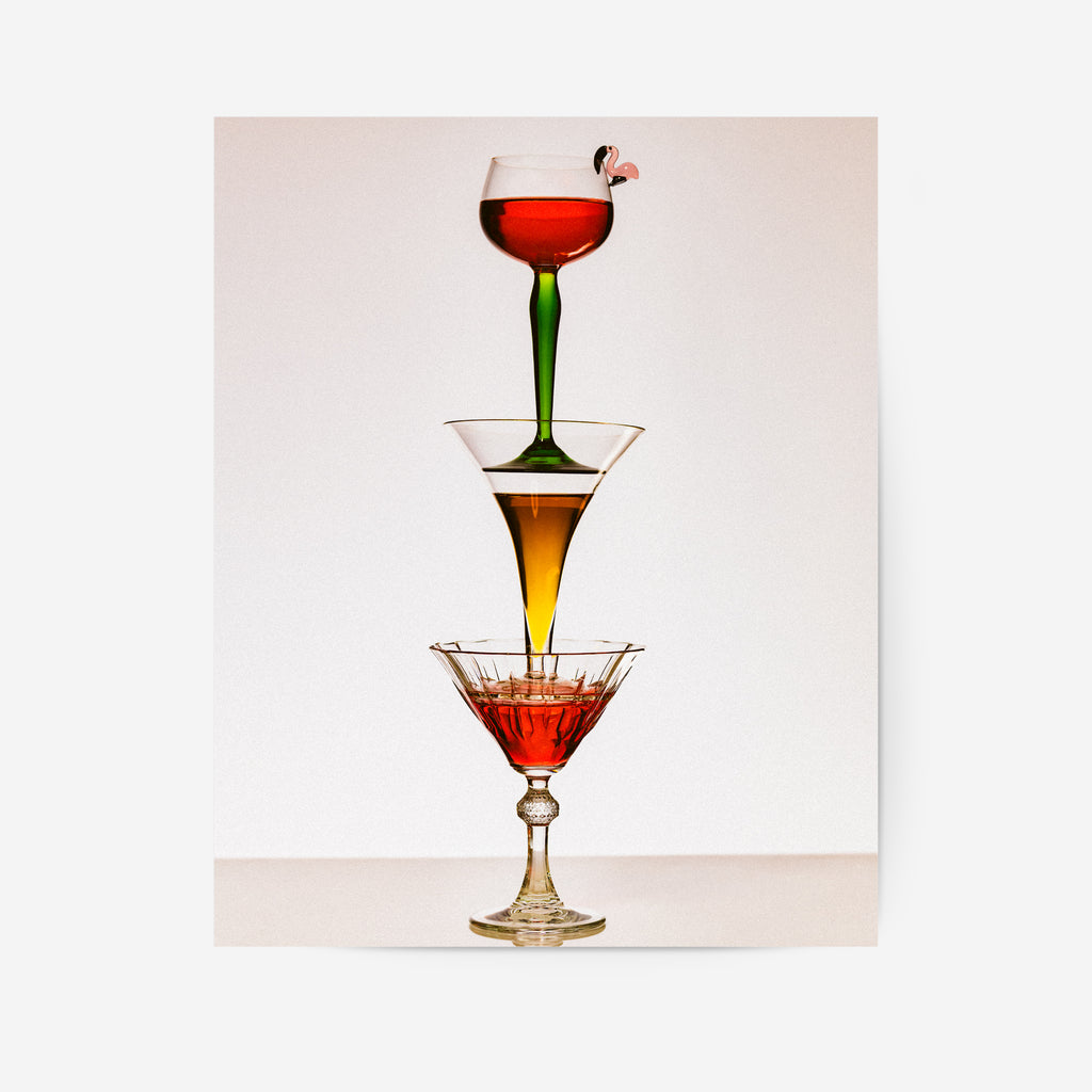 Cocktail Tower Poster