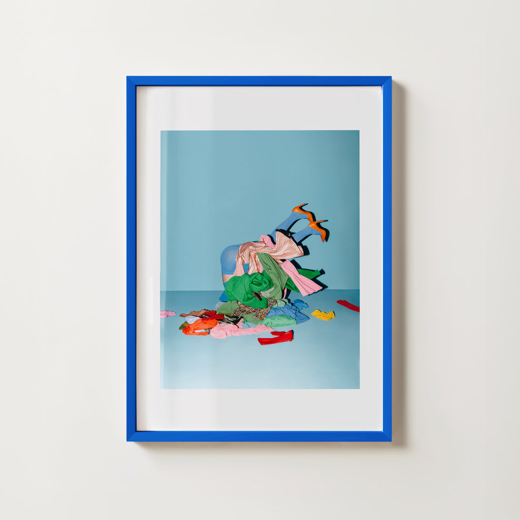 Blue Wooden Frame