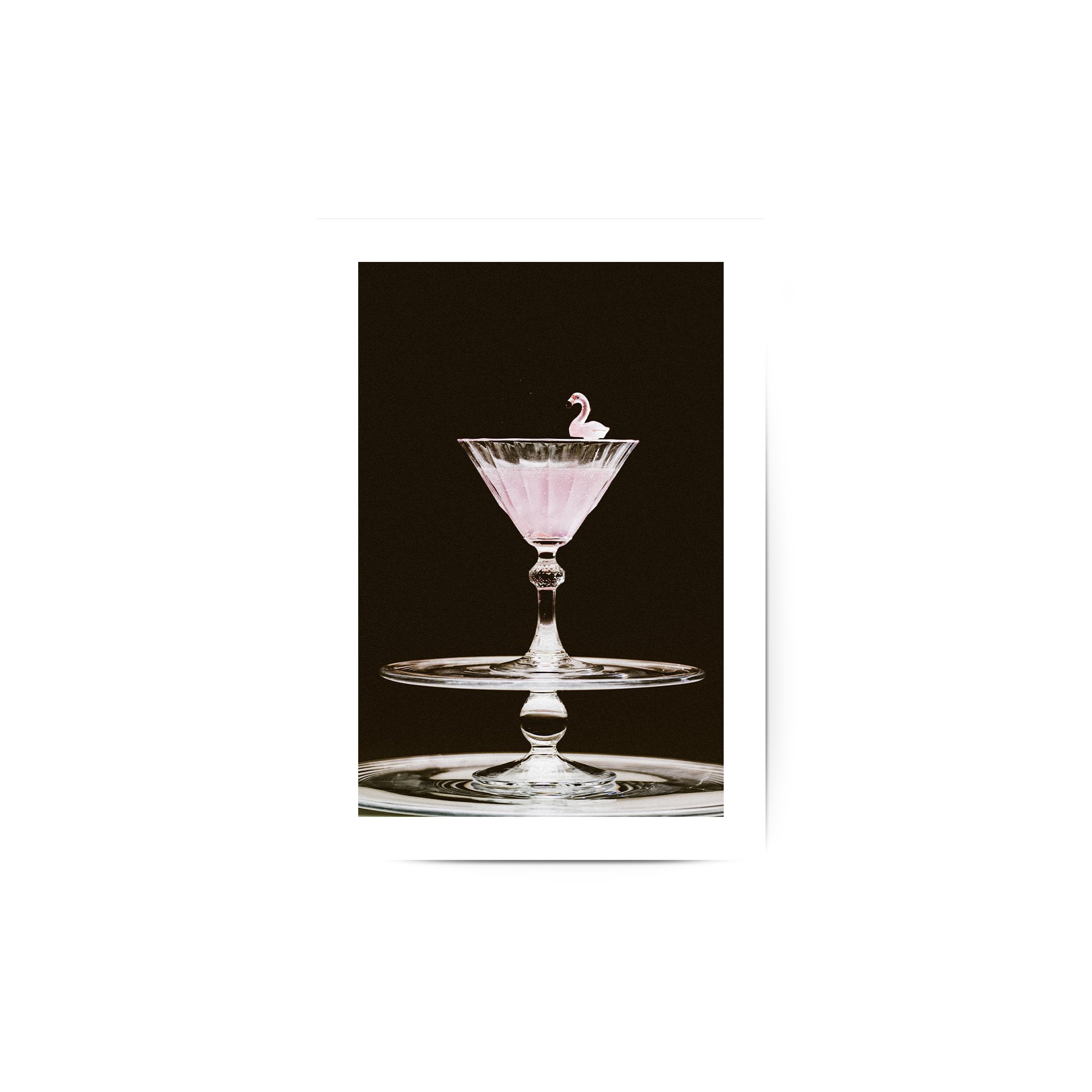 Flamingo Martini Poster
