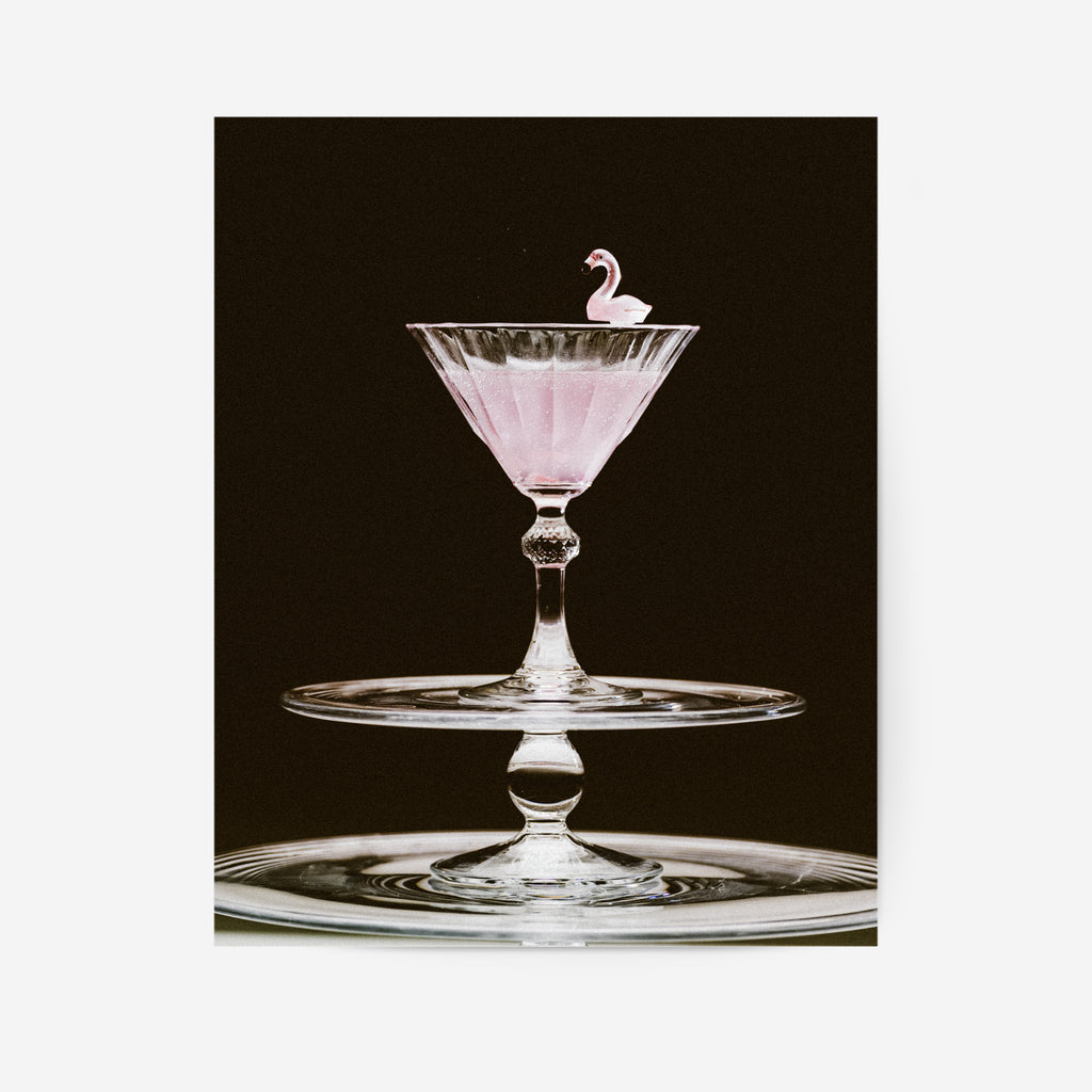 Flamingo Martini Poster