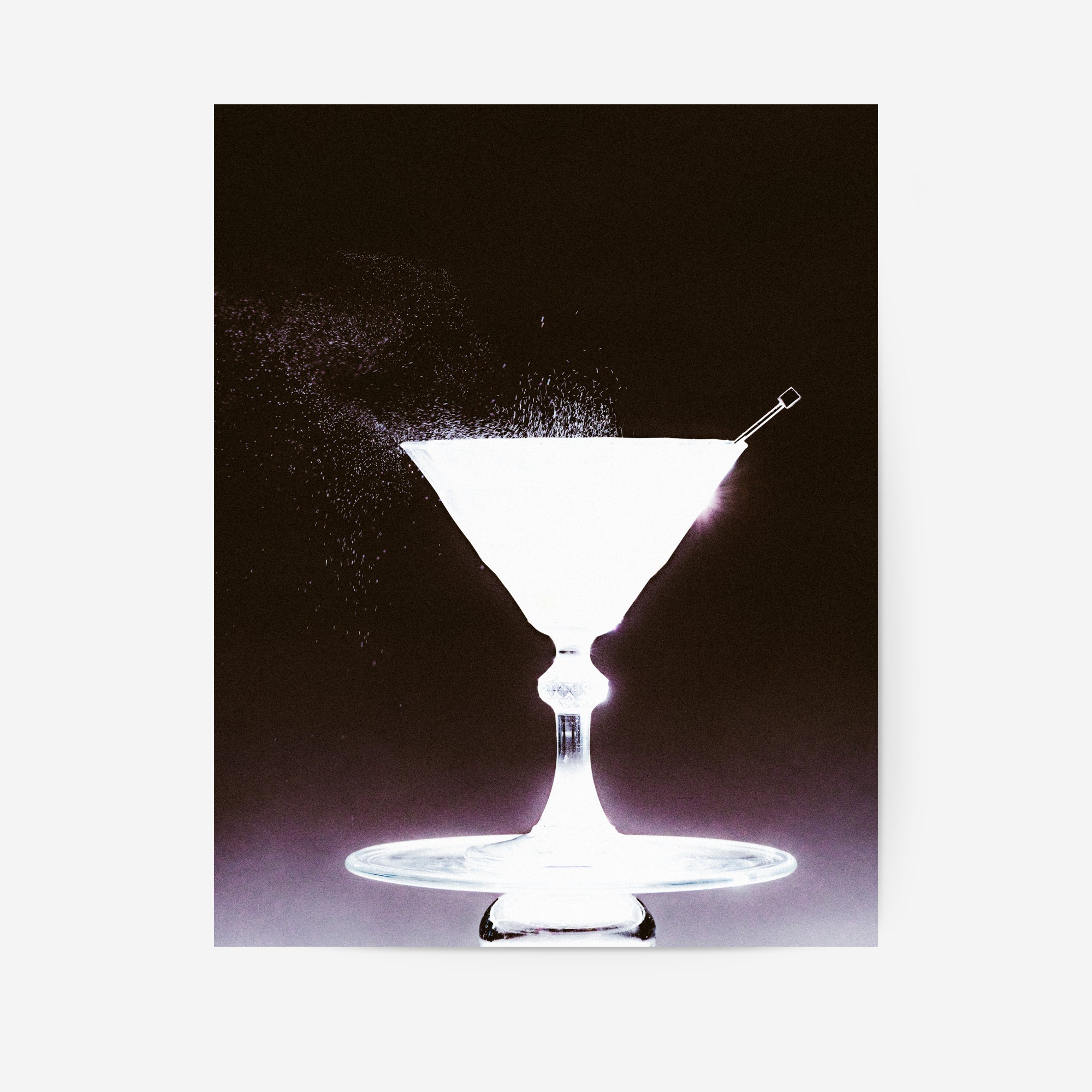 White Martini Photography Print