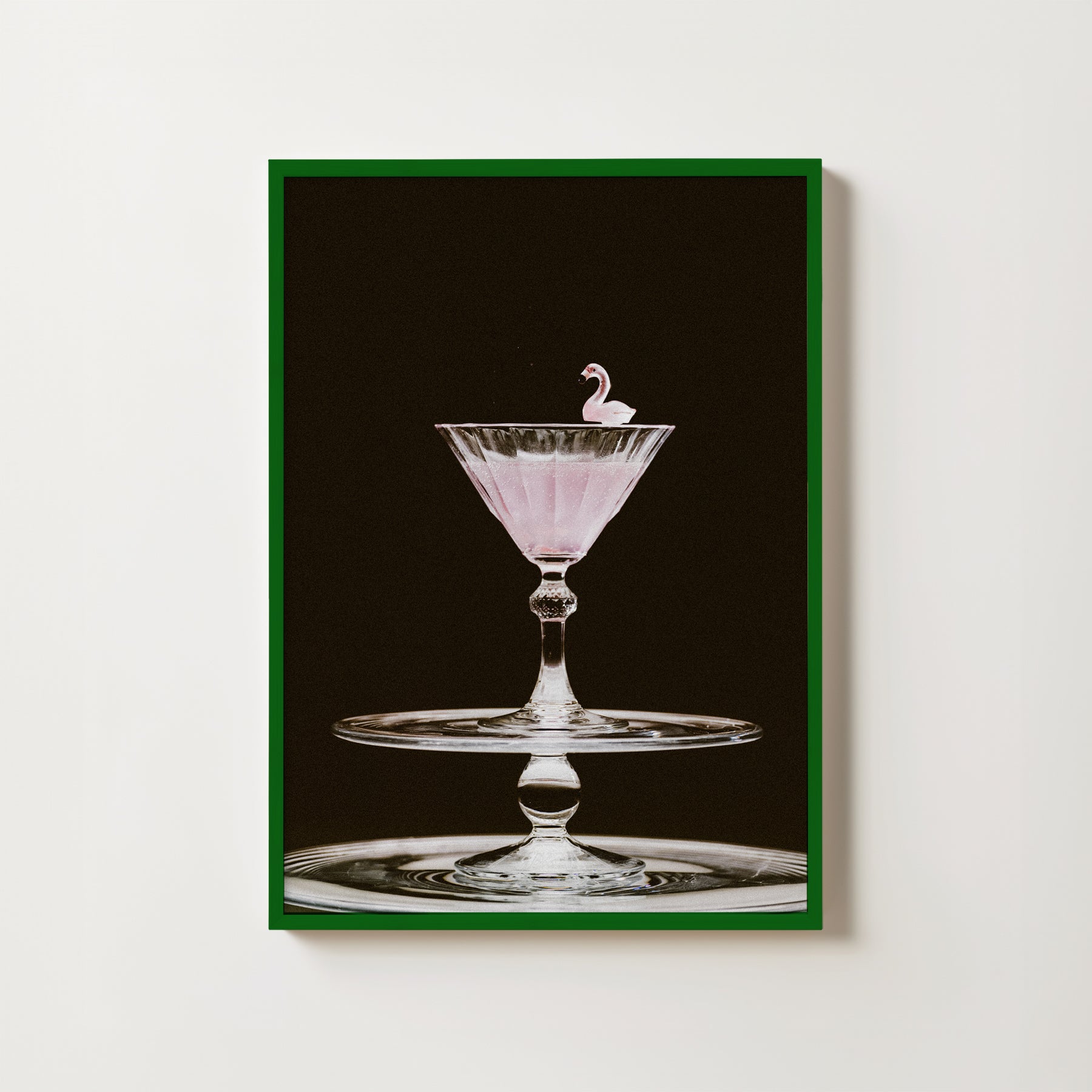 Flamingo Martini Poster