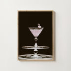 Flamingo Martini Poster