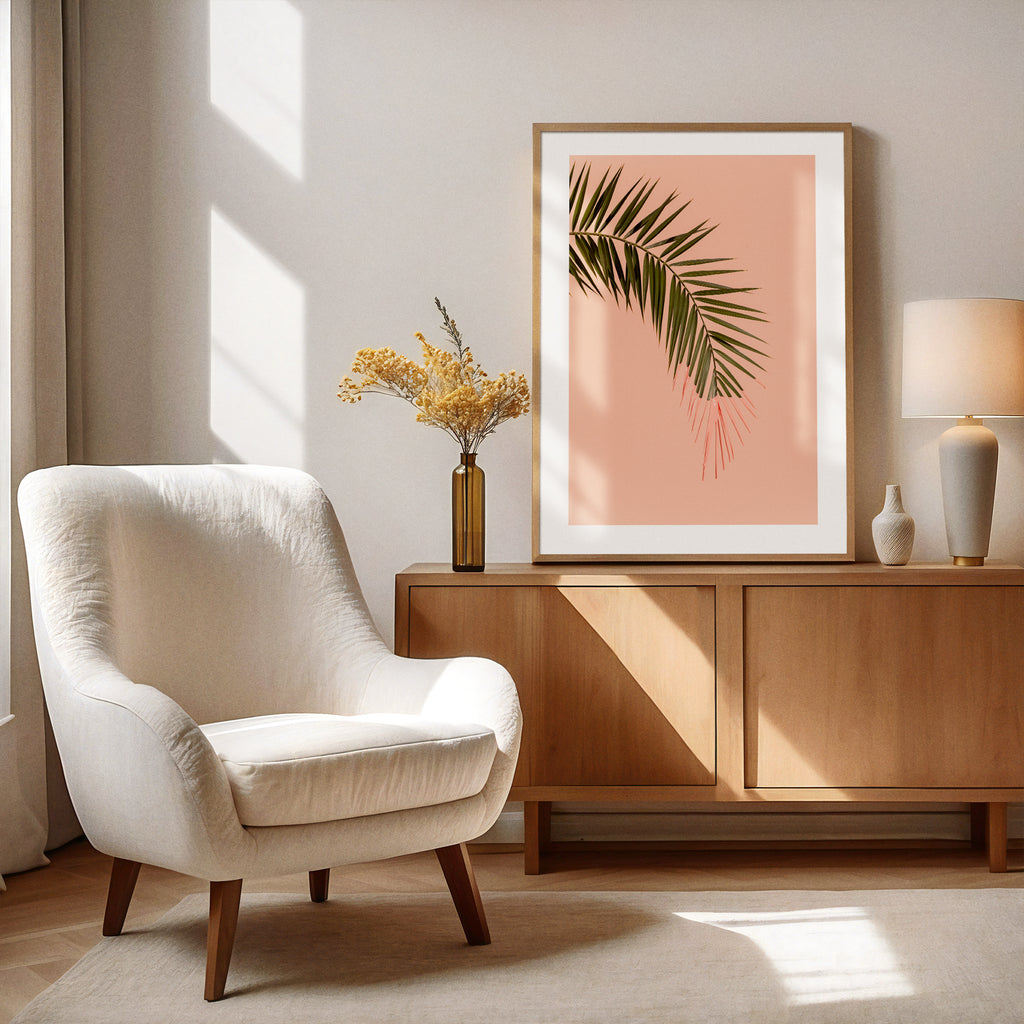 Pink Palm Poster
