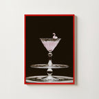 Flamingo Martini Poster