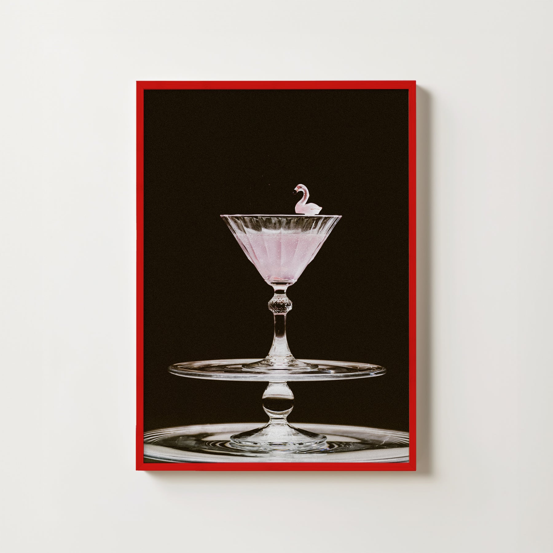 Flamingo Martini Poster