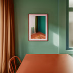 Red Wooden Frame